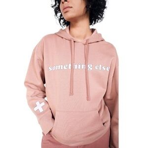 BP. + Wildfang Hoodie Purple-Tan Drawstring Something Else